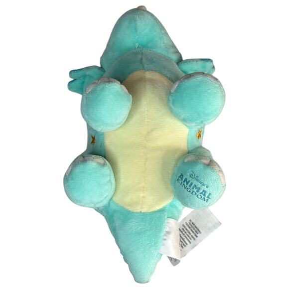 Disney Parks Animal Kingdom Dinoland Blue Triceratops Plush Small 11” Dinosaur - Picture 13 of 16